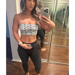 Degree S Boho crop tube top
